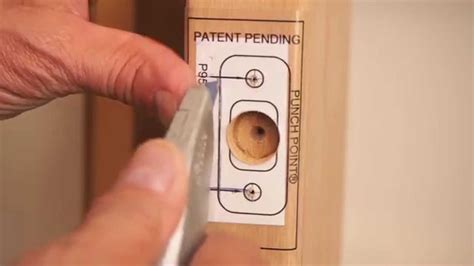 install deadbolt strike plate.